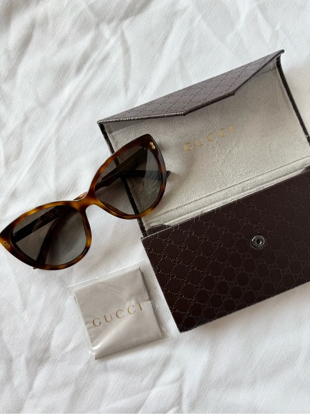 Gucci Tortoise Cat Eye Sunglasses